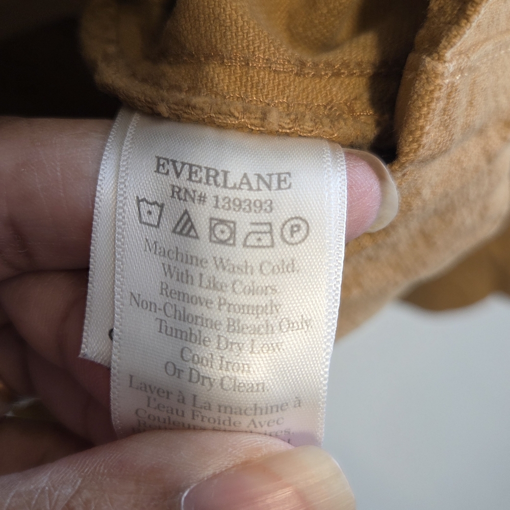 Everlane The Canvas Organic Cotton Anorak Jacket Utility Military Chore Sz M - Picture 10 of 13